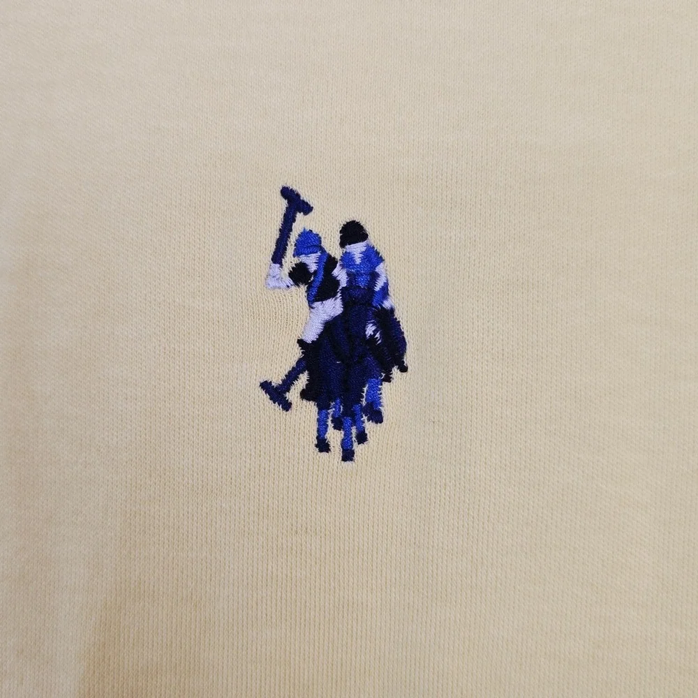 Polo Ralph Lauren Shirt Mens Large Cotton Classic‎ Fit Yellow.A167